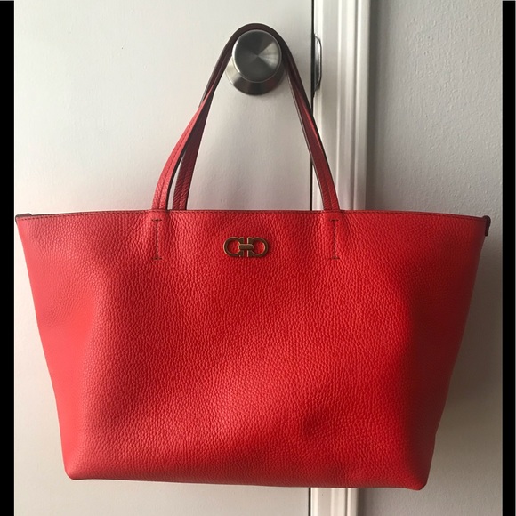 salvatore ferragamo gancini tote bag